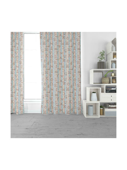 Loneta Kids Rod Pocket Curtain Leitres Vint 901 Multicolour 200x260cm