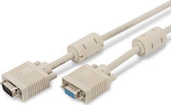 Gembird Cablu VGA - VGA femelă Alb 5m (CC-PPVGAX-5M)