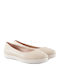 Geox Genova Lederne Damen Ballerinas in Beige Farbe