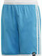 Adidas 3-Stripes Kinder Badeanzug Badeshorts Hellblau