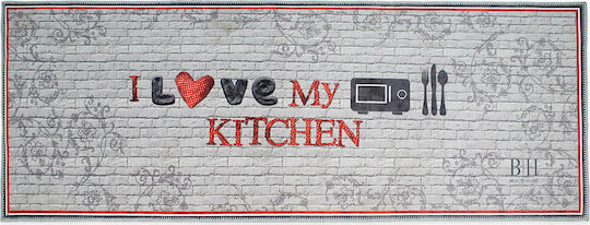 Beauty Home Kitchen Mat Runner Waterproof Gray 60x160cm