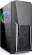 Supercase Pioneer PI07A Midi Tower Κουτί Υπολογιστή Μαύρο