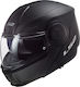 LS2 FF902 Scope Flip-Up Helmet with Sun Visor ECE 22.05 1650gr Matt Black