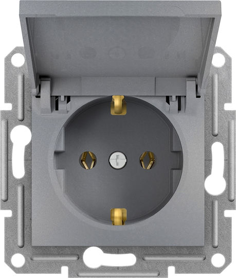 Schneider Electric Asfora Prize Electrice Mortice Single cu Capac Steel