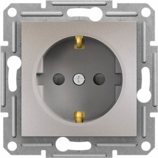 Schneider Electric Asfora Priză Electrică Mortice Simplă Bronz