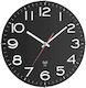 TFA Radio Wall Clock Стенен часовник Пластмаса Черен Ø31см