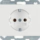 Hager K.1 Power Socket White 1pcs