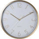 Λευκό Wall Clock Metallic White Ø30cm