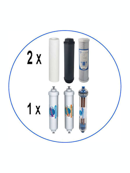 Aqua Pure Water Filter Replacement Reverse Osmosis (RO) made of Activated Carbon 10" RO 9pcs
