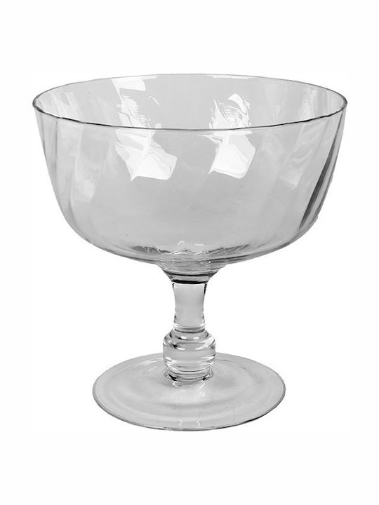 Keskor Decorative Bowl Pedestal Transparent 21x21x21cm