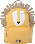 Trixie Mr. Lion Σχολική Τσάντα Πλάτης Νηπιαγωγείου σε Πορτοκαλί χρώμα