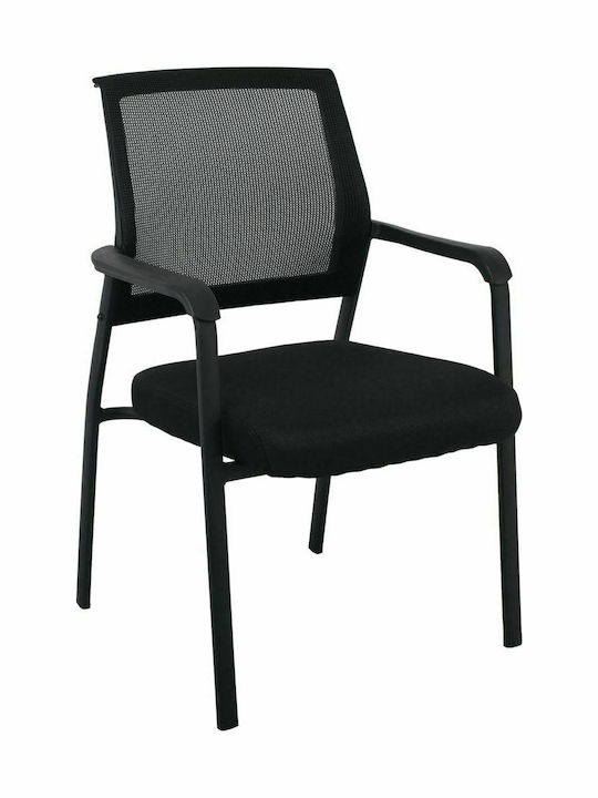 Sessel mit Armlehnen Black 61x64x92cm 4Stück