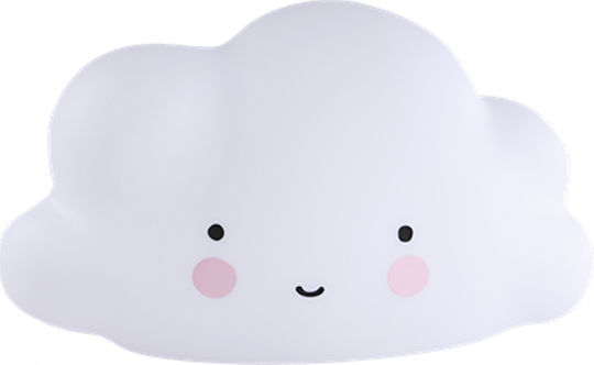Kiokids Led Kids Decorative Lamp Cloud with Color Changes White 8.5x5.9x15.5εκ.