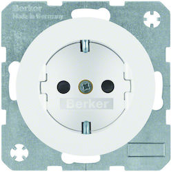Hager R.3 Priză Electrică Mortice Simplă Albă