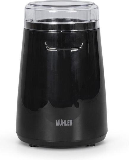 Muhler Electric Coffee Grinder 130W for 30gr Beans Black