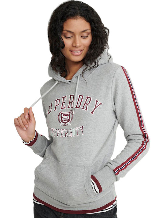 Superdry University Women's Hooded Sweatshirt Gray