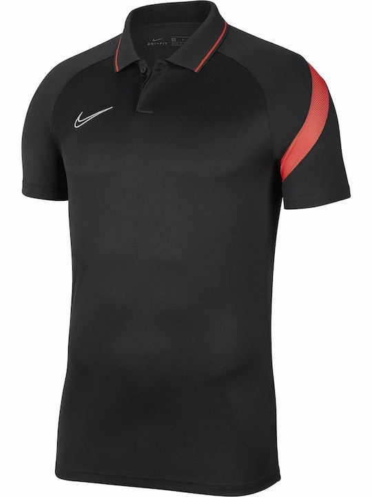 Nike Dry Academy Pro Ανδρική Μπλούζα Polo Κοντομάνικη Black / Red