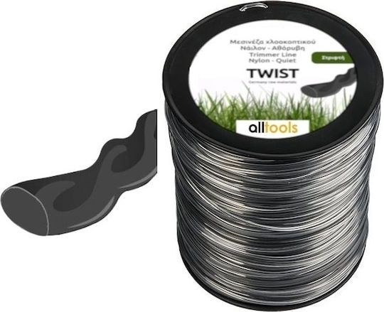 99013009 Mähfaden Oval Drehung Länge 132m und Dicke 3.9mm