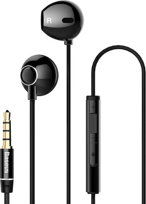 Baseus Encok H06 In-Ear Freihändig Kopfhörer mit Stecker 3.5mm Schwarz