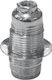 FRD201 FRH Steckdosenverlängerung für Steckdose E14 in Silber Farbe Set 10Stück 02.034.0039