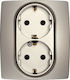 Elmark City Power Socket Champagne 1pcs