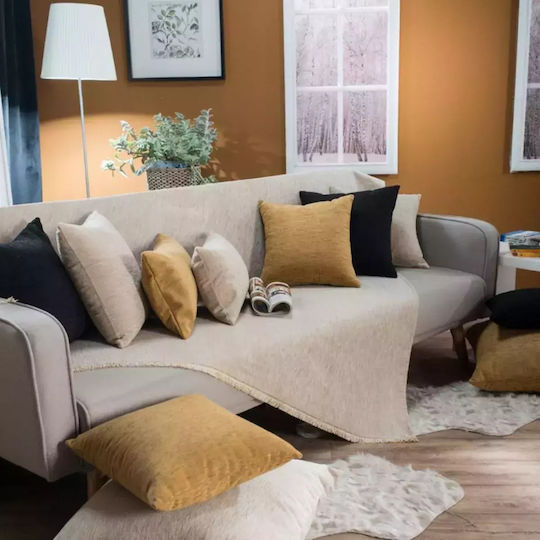 Teoran Solid Sofa Throw 2 Seater Chenille 180x250cm 301