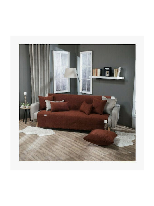 Teoran Solid Sofa Throw Chenille 180x250cm 305