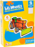 Kids Puzzle Big Wheels for 3++ Years 18pcs