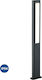 Trio Lighting Rhine Small Post Outdoor Floor Lamp 5.5W with Warm White Light IP54 Black
