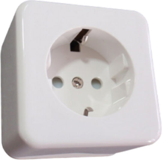 Bassiakos Unique Single External Power Socket White