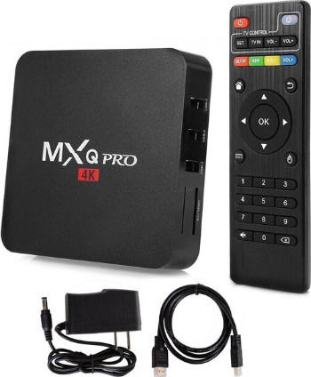 TV Box MXQ Pro 4K UHD with WiFi 2GB RAM and 16GB Storage Space with Operating System Android 8.1