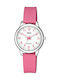 Q&Q Watch with Pink Rubber Strap