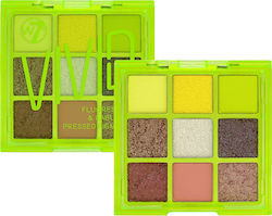 W7 Cosmetics Vivid Παλέτα με Σκιές Ματιών σε Στερεή Μορφή Glowin Green 9gr