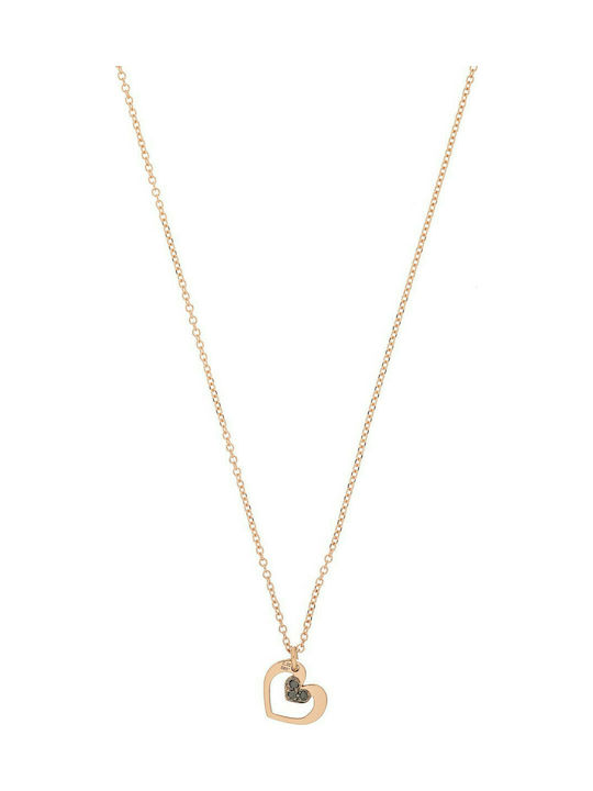 Women's Necklace VITOPOULOS Rose Gold 14K with Stones