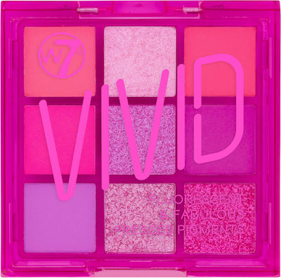 W7 Cosmetics Vivid Lidschatten-Palette in fester Form Punchy Pink 9gr