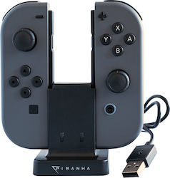 Piranha Switch Dual Charger Controller-Ladestation 2 Controller Schalter Schwarz