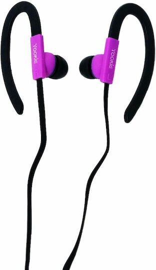 Yookie YK222 In-ear Handsfree με Βύσμα 3.5mm Μωβ