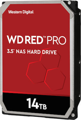 Western Digital Red Pro 14TB HDD Σκληρός Δίσκος 3.5" SATA III 7200rpm με 512MB Cache για NAS