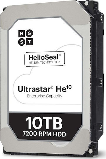 Western Digital Ultrastar DC (He10) 10TB HDD Hard Drive 3.5" SATA III 7200rpm for NAS / Server 0F27502