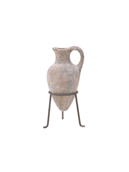 Inart Βază decorativă Ceramică Gri 21x21x43cm 1buc