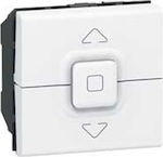 Legrand Mosaic Recessed Electrical Rolling Shutters Wall Switch no Frame Basic White 077028