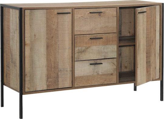 Μπουφές Pallet Ξύλινος με Συρτάρια Καρυδί 124x40x80cm Μπουφές Pallet Ξύλινος με Συρτάρια Καρυδί 124x40x80cm