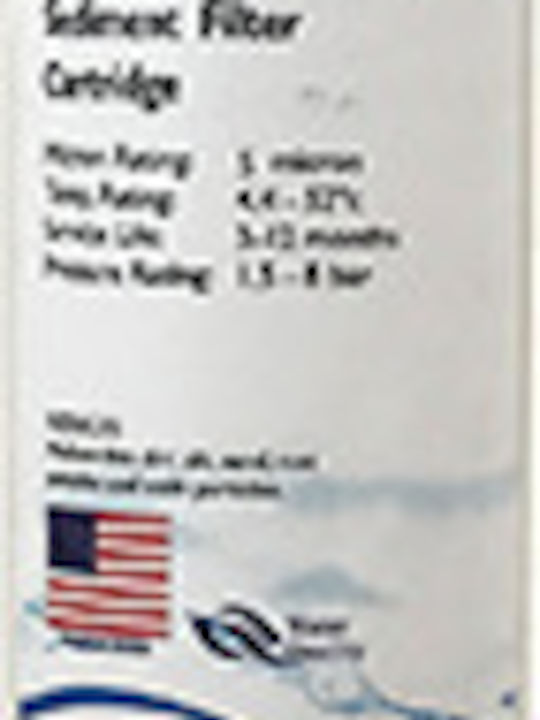 QWaterFilters Countertop and Under Sink Water Filter Replacement made of Polypropylene 20" PP-20" 5 μm