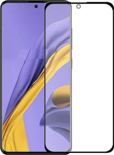5D Пълно лепило Закалено стъкло за цялото лице (Galaxy A51)