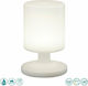 Trio Lighting Barbados Desktop Outdoor Floor Lamp 1.5W with Warm White Light IP44 White