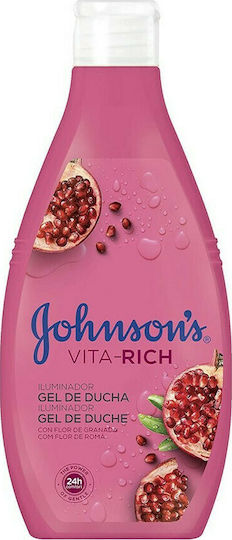 Johnson's Body Care Vita Rich Αφρόλουτρο σε Gel με Βρώμη & Άρωμα Ρόδι 750ml