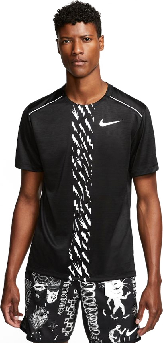 Nike Dri Fit Miler Edge Graphic T shirt Dri Fit