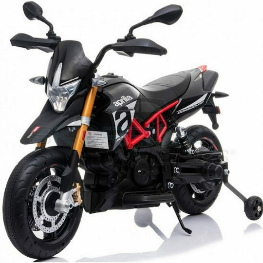 Παιδική Μηχανή Licensed Aprilia Dorsoduro 900 Ηλεκτροκίνητη 12 Volt Μαύρη για 8+ ετών