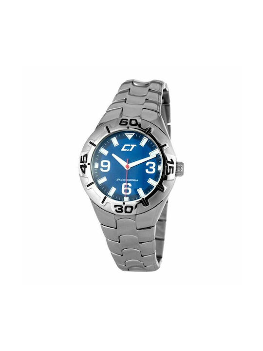 Chronotech Watch Battery with Silver Metal Bracelet CC7059M-03M