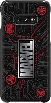Samsung Marvel Style Cover Umschlag Rückseite Kunststoff Schwarz (Galaxy S10e)